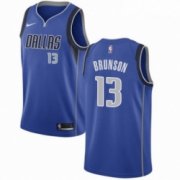 Wholesale Cheap Mens Nike Dallas Mavericks 13 Jalen Brunson Swingman Royal Blue Road NBA Jersey Icon Edition