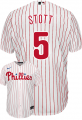 Cheap Men's Philadelphia Phillies #5 Bryson Stott White Cool Base Stitched Baseball Jersey