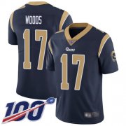 Wholesale Cheap Nike Rams #17 Robert Woods Navy Blue Team Color Men's Stitched NFL 100th Season Vapor Limited Jersey