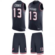 Wholesale Cheap Nike Texans #13 Brandin Cooks Navy Blue Team Color Men's Stitched NFL Limited Tank Top Suit Jersey