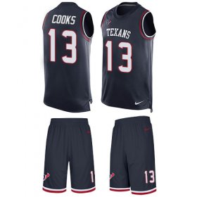 Wholesale Cheap Nike Texans #13 Brandin Cooks Navy Blue Team Color Men\'s Stitched NFL Limited Tank Top Suit Jersey