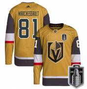 Wholesale Cheap Men's Vegas Golden Knights #81 Jonathan Marchessault Gold 2023 Stanley Cup Final Stitched Jersey