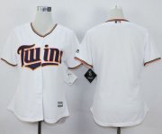 Wholesale Cheap Twins Blank White Home Women's Stitched MLB Jersey