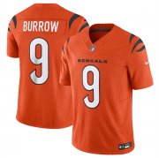 Wholesale Cheap Men's Cincinnati Bengals #9 Joe Burrow Orange 2023 F.U.S.E. Vapor Untouchable Limited Stitched Jersey