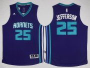 Wholesale Cheap Charlotte Hornets #25 Al Jefferson Revolution 30 Swingman 2015 New Purple Jersey