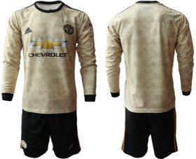 Wholesale Cheap Manchester United Blank Away Long Sleeves Soccer Club Jersey