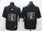 Wholesale Cheap Men's Las Vegas Raiders #34 Bo Jackson Black 2020 Shadow Logo Vapor Untouchable Stitched NFL Nike Limited Jersey