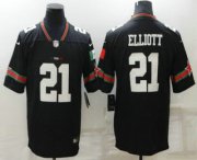 Wholesale Cheap Men's Dallas Cowboys #21 Ezekiel Elliott Black Mexico 2021 Vapor Untouchable Stitched Nike Limited Jersey