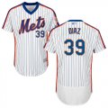 Wholesale Cheap Mets #39 Edwin Diaz White(Blue Strip) Flexbase Authentic Collection Alternate Stitched MLB Jersey