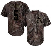 Wholesale Cheap Cardinals #5 Albert Pujols Camo Realtree Collection Cool Base Stitched Youth MLB Jersey