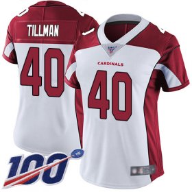 Wholesale Cheap Nike Cardinals #40 Pat Tillman White Women\'s Stitched NFL 100th Season Vapor Limited Jersey