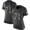 Wholesale Cheap Nike Browns #71 Jedrick Wills JR Black Women's Stitched NFL Limited 2016 Salute to Service Jersey