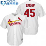 Wholesale Cheap Cardinals #45 Bob Gibson White Cool Base Stitched Youth MLB Jersey