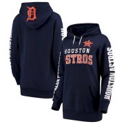 Wholesale Cheap Houston Astros G-III 4Her by Carl Banks Women's Extra Innings Pullover Hoodie Navy