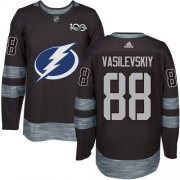 Wholesale Cheap Adidas Lightning #88 Andrei Vasilevskiy Black 1917-2017 100th Anniversary Stitched NHL Jersey