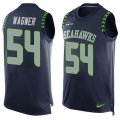 Wholesale Cheap Nike Seahawks #54 Bobby Wagner Steel Blue Team Color Men's Stitched NFL Limited Tank Top Jersey