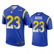 Wholesale Cheap Men's Los Angeles Rams #23 Cam Akers 2020 Blue Vapor Untouchable Limited Stitched Jersey