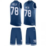 Wholesale Cheap Nike Colts #78 Ryan Kelly Royal Blue Team Color Men's Stitched NFL Limited Tank Top Suit Jersey