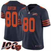 Wholesale Cheap Nike Bears #80 Trey Burton Navy Blue Alternate Youth Stitched NFL 100th Season Vapor Limited Jersey