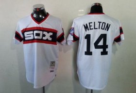 Wholesale Cheap Mitchell And Ness 1983 White Sox #14 Bill Melton White Throwback Stitched MLB Jersey