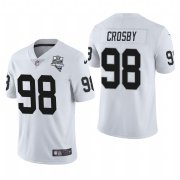 Wholesale Cheap Las Vegas Raiders #98 Maxx Crosby Men's Nike 2020 Inaugural Season Vapor Limited NFL Jersey White