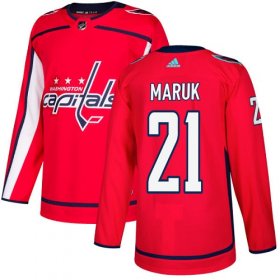 Wholesale Cheap Adidas Capitals #21 Dennis Maruk Red Home Authentic Stitched NHL Jersey