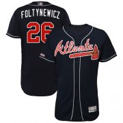 Wholesale Cheap Braves #26 Mike Foltynewicz Navy Blue Flexbase Authentic Collection Stitched MLB Jersey