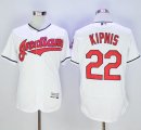 Wholesale Cheap Indians #22 Jason Kipnis White Flexbase Authentic Collection Stitched MLB Jersey
