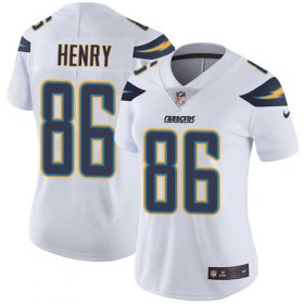 Wholesale Cheap Nike Chargers #86 Hunter Henry White Women\'s Stitched NFL Vapor Untouchable Limited Jersey