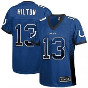 Wholesale Cheap Nike Colts #13 T.Y. Hilton Royal Blue Team Color Women's Stitched NFL Elite Drift Fashion Jersey