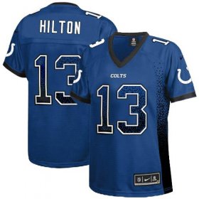 Wholesale Cheap Nike Colts #13 T.Y. Hilton Royal Blue Team Color Women\'s Stitched NFL Elite Drift Fashion Jersey