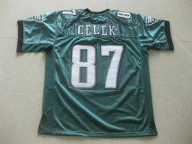 Wholesale Cheap Eagles Brent Celek #87 Stitched Green NFL Jersey