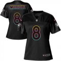 Wholesale Cheap Nike Raiders #8 Marcus Mariota Black Women's NFL Fashion Game Jersey
