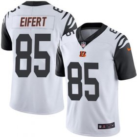 Wholesale Cheap Nike Bengals #85 Tyler Eifert White Men\'s Stitched NFL Limited Rush Jersey