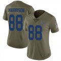 Wholesale Cheap Nike Colts #88 Marvin Harrison Olive Women's Stitched NFL Limited 2017 Salute to Service Jersey
