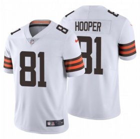 Wholesale Cheap Men\'s Cleveland Browns #81 Austin Hooper 2020 NFL Stitched Vapor Limited White Nike Jersey
