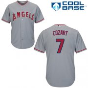 Wholesale Cheap Angels #7 Zack Cozart Grey Cool Base Stitched Youth MLB Jersey