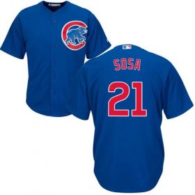Wholesale Cheap Cubs #21 Sammy Sosa Blue Alternate Stitched Youth MLB Jersey