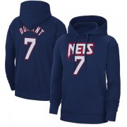 Wholesale Cheap Men's Brooklyn Nets #7 Kevin Durant 2022 Navy Pullover Hoodie