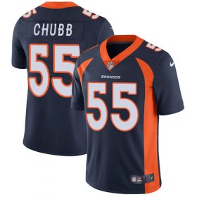 Wholesale Cheap Nike Broncos #55 Bradley Chubb Navy Blue Alternate Men\'s Stitched NFL Vapor Untouchable Limited Jersey