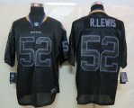 Wholesale Cheap Nike Ravens #52 Ray Lewis Lights Out Black Men's Stitched NFL Elite Jersey