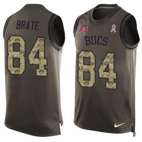 Wholesale Cheap Nike Buccaneers #84 Cameron Brate Green Men\'s Stitched NFL Limited Salute To Service Tank Top Jersey