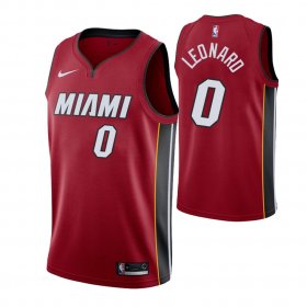 Wholesale Cheap Nike Heat #0 Meyers Leonard Men\'s Statement Edition Red NBA Jersey