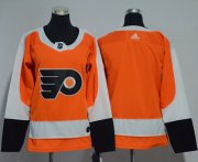 Wholesale Cheap Adidas Flyers Blank Orange Home Authentic Women's Stitched NHL Jersey