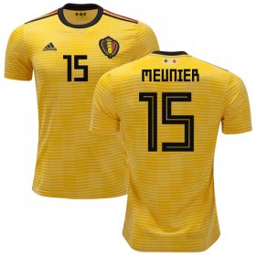 Wholesale Cheap Belgium #15 Meunier Away Soccer Country Jersey
