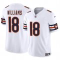 Cheap Youth Chicago Bears #18 Caleb Williams White 2024 Draft F.U.S.E Vapor Football Stitched Jersey