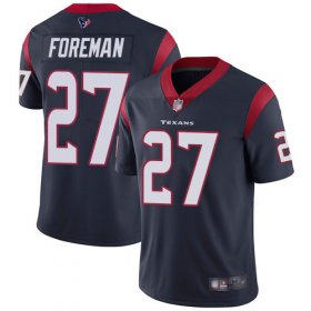 Wholesale Cheap Nike Texans #27 D\'Onta Foreman Navy Blue Team Color Youth Stitched NFL Vapor Untouchable Limited Jersey