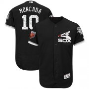 Wholesale Cheap White Sox #10 Yoan Moncada Black 2018 Spring Training Authentic Flex Base Stitched MLB Jersey