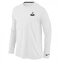 Wholesale Cheap Nike Seattle Seahawks Super Bowl XLVIII Champions Trophy Collection Locker Room Long Sleeve White