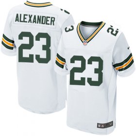 Wholesale Cheap Nike Packers #23 Jaire Alexander White Men\'s Stitched NFL Elite Jersey